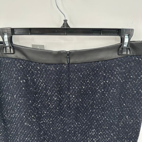 ANN TAYLOR NWT Navy Tweed Wool Blend Pencil Skirt // 10 Petite - Picture 6 of 7